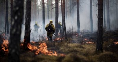 Strażacy przez 5 godzin gasili pożar torfowiska w rezerwacie przyrody