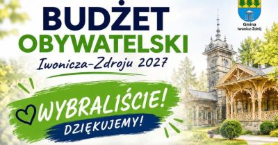 Mieszkańcy wybrali projekt budżetu obywatelskiego na 2027 rok